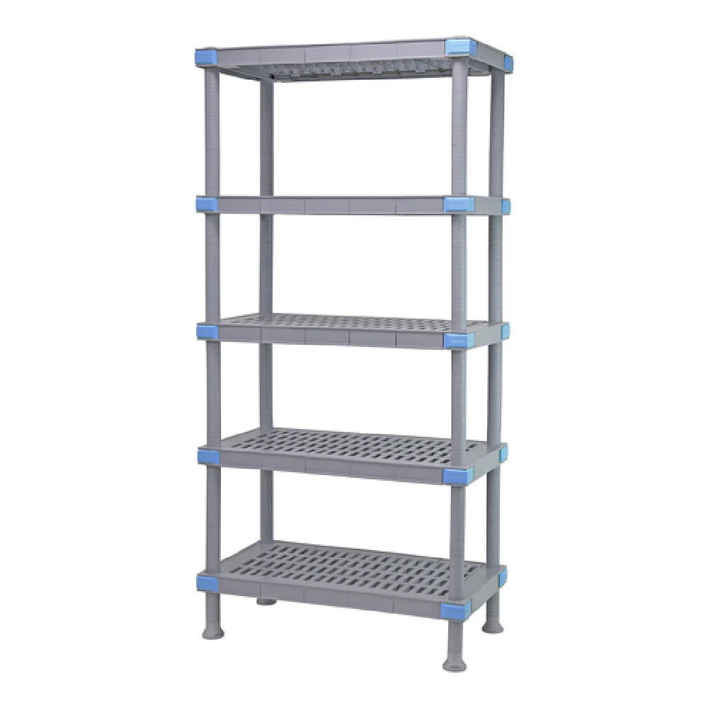 Quantum QP183674VS-5 36 Inch Shelving Unit Up To 2000 Lbs Rust Proof Polymer Gray