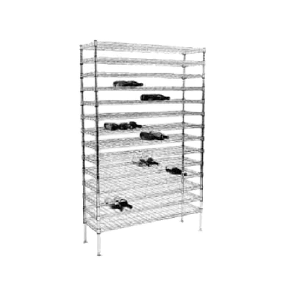 Metro WC238C 36 Inch Cradle Wine Shelving Wire with 17 Shelves Chrome