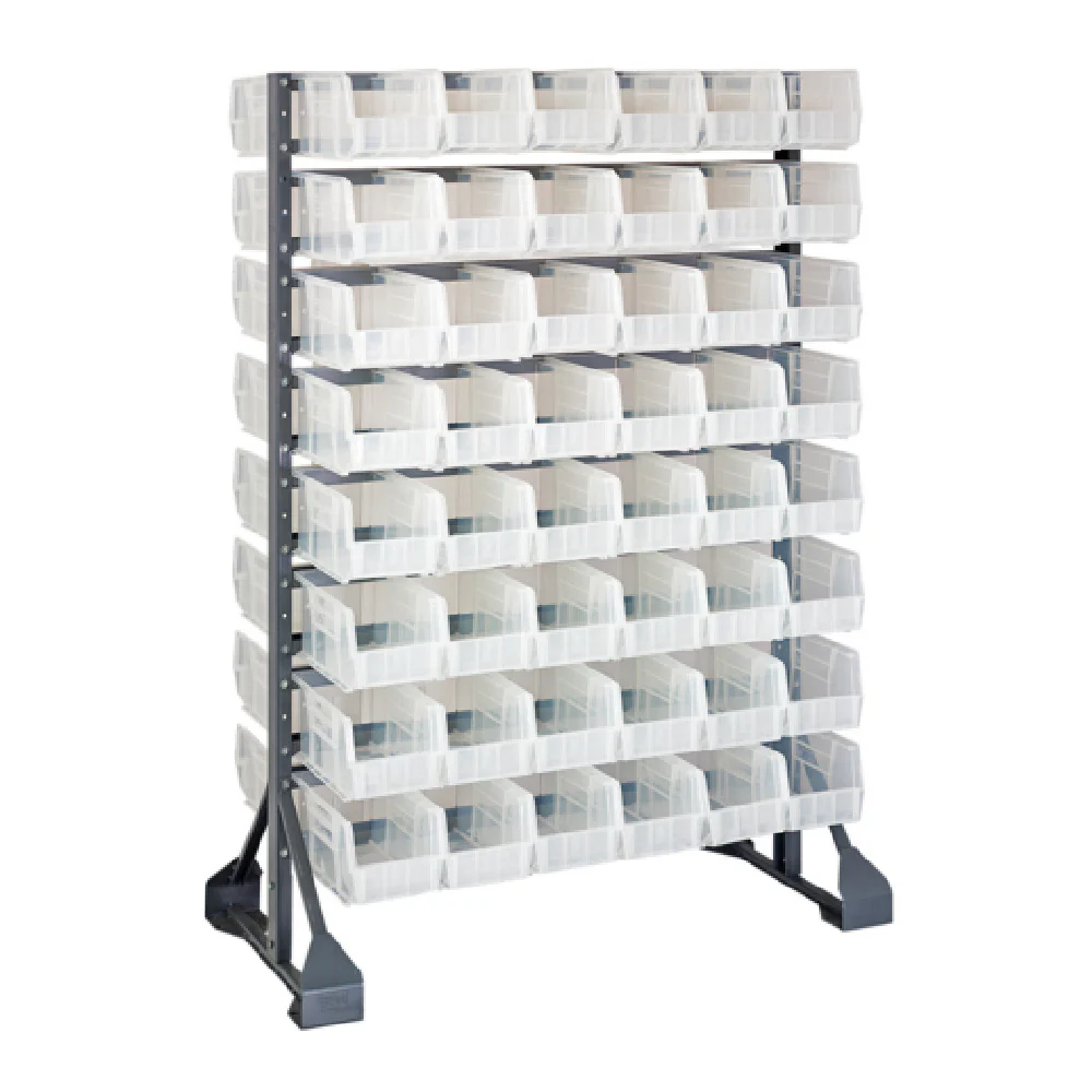 Quantum QRU-16D-230-96CL 36 Inch Rail Rack Double-sided with 16 Rails and 96 Bins Quantum QRU-16D-230-96CL 36 Inch Rail Rack Double-sided with 16 Rails and 96 Bins