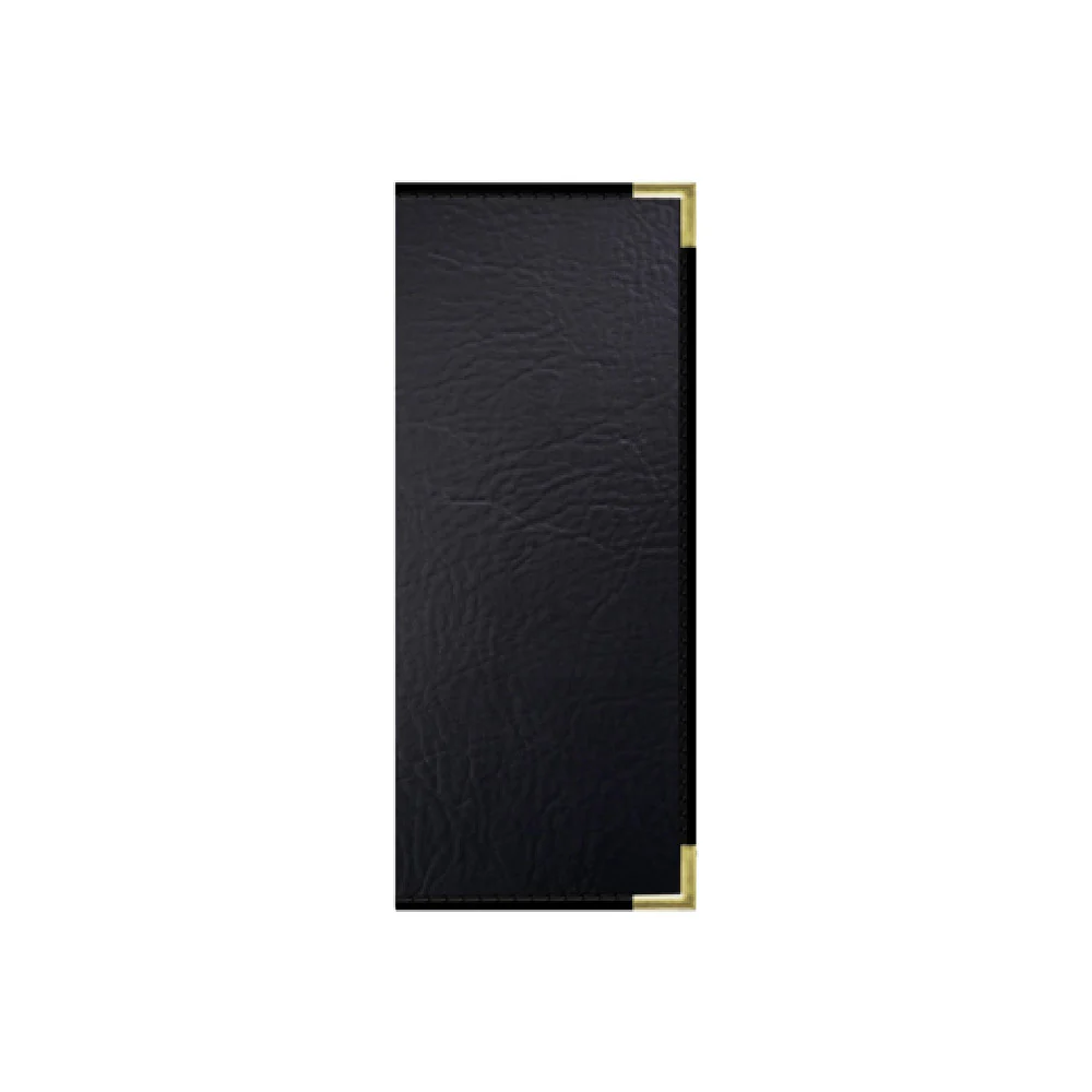 Risch SEV-12V 4.25 Inch Antibacterial Faux-leather Menu Cover with Metal Corners