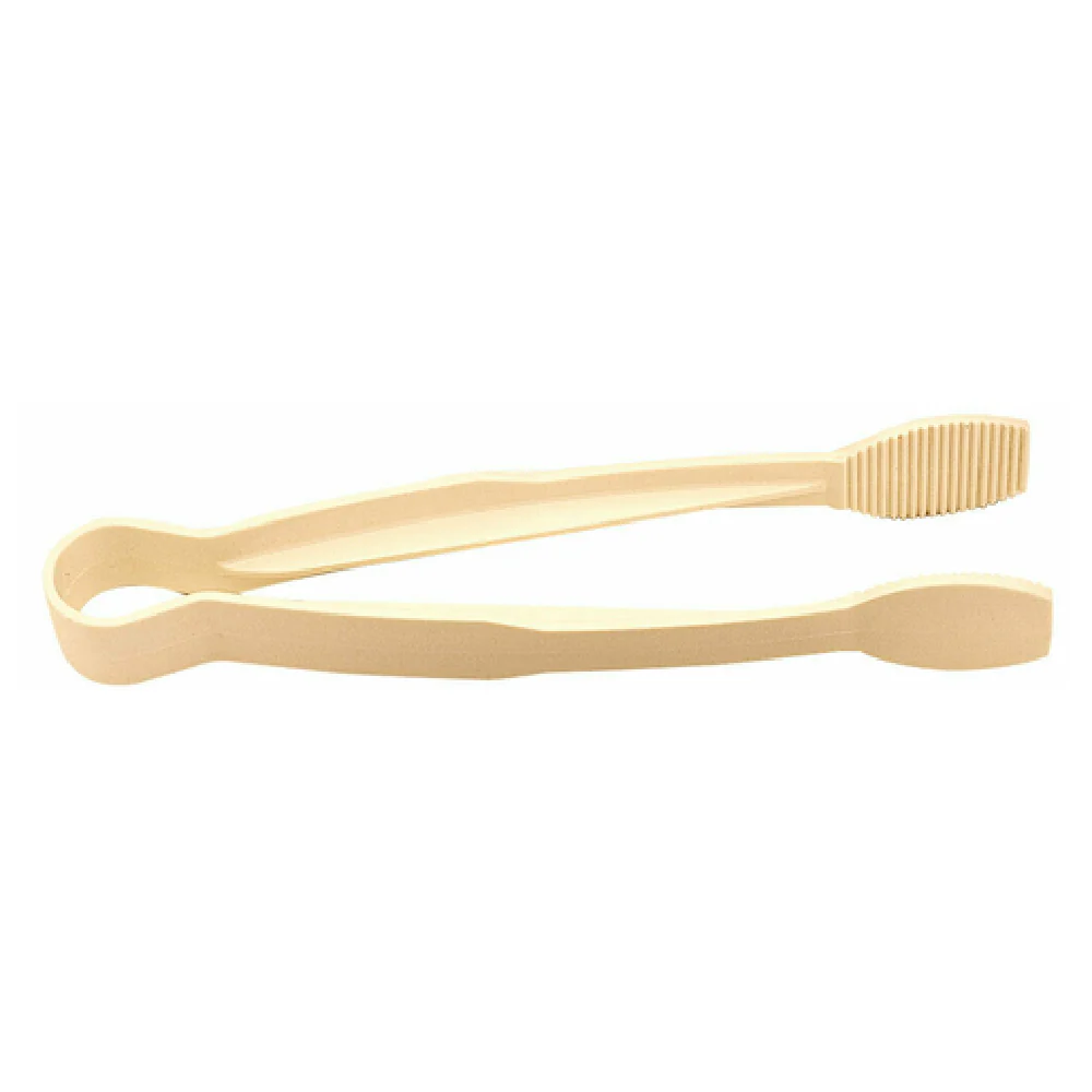 Cambro TG9133 9 Inch Lugano Flat Grip Tongs Heat Resistant Beige Plastic
