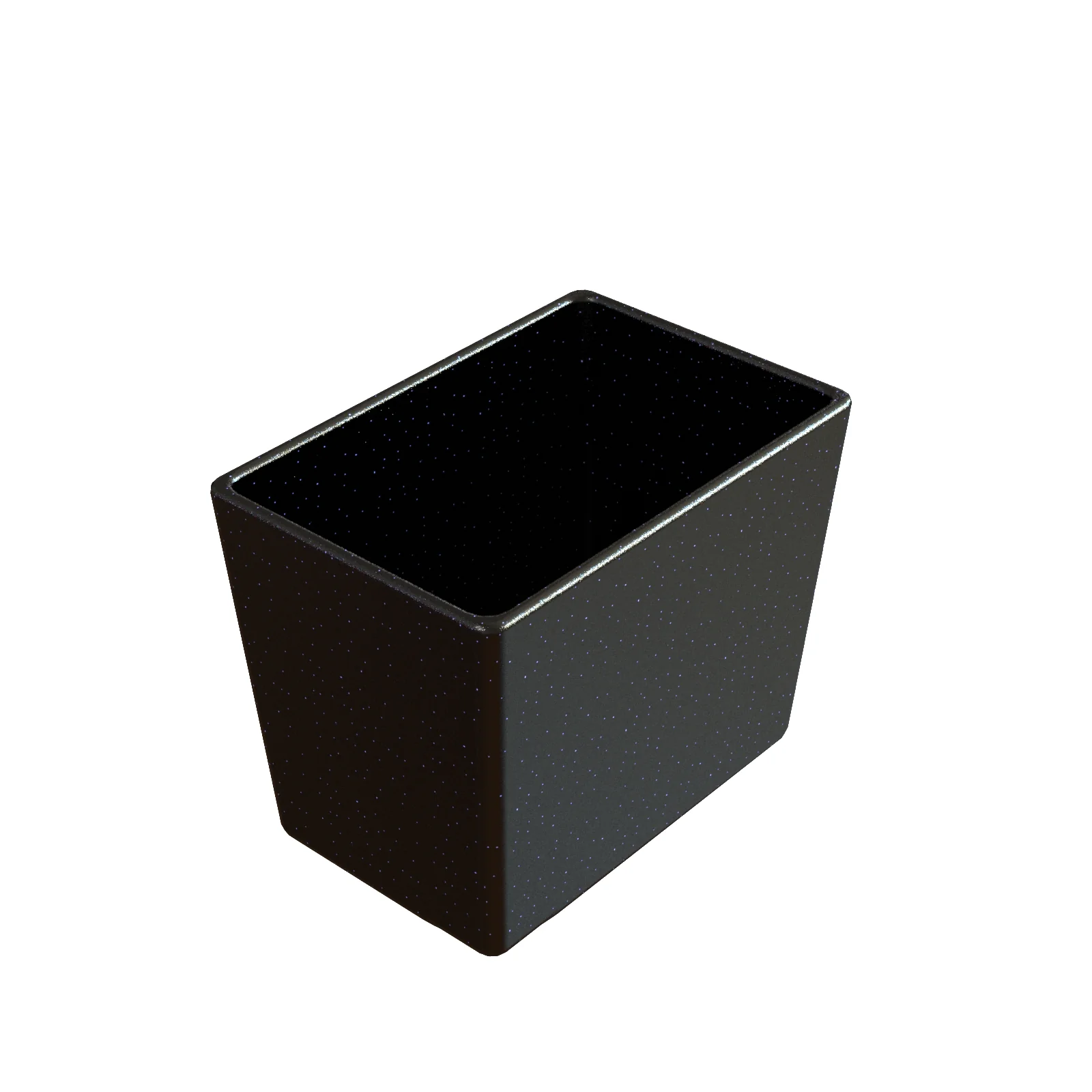 Tablecraft CW5022MBS 1-5/8 Quart Ninth Size Bowl Cold Holding Cast Aluminum Midnight Blue Speckle