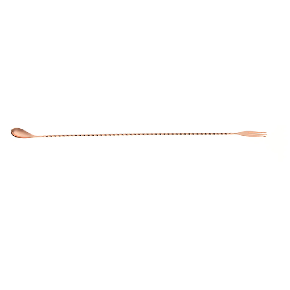 Mercer Culinary M37017CP 19-5/8 Inch 3-tine Fork Bar Spoon Copper-plated Stainless Steel Mercer Culinary M37017CP 19-5/8 Inch 3-tine Fork Bar Spoon Copper-plated Stainless Steel