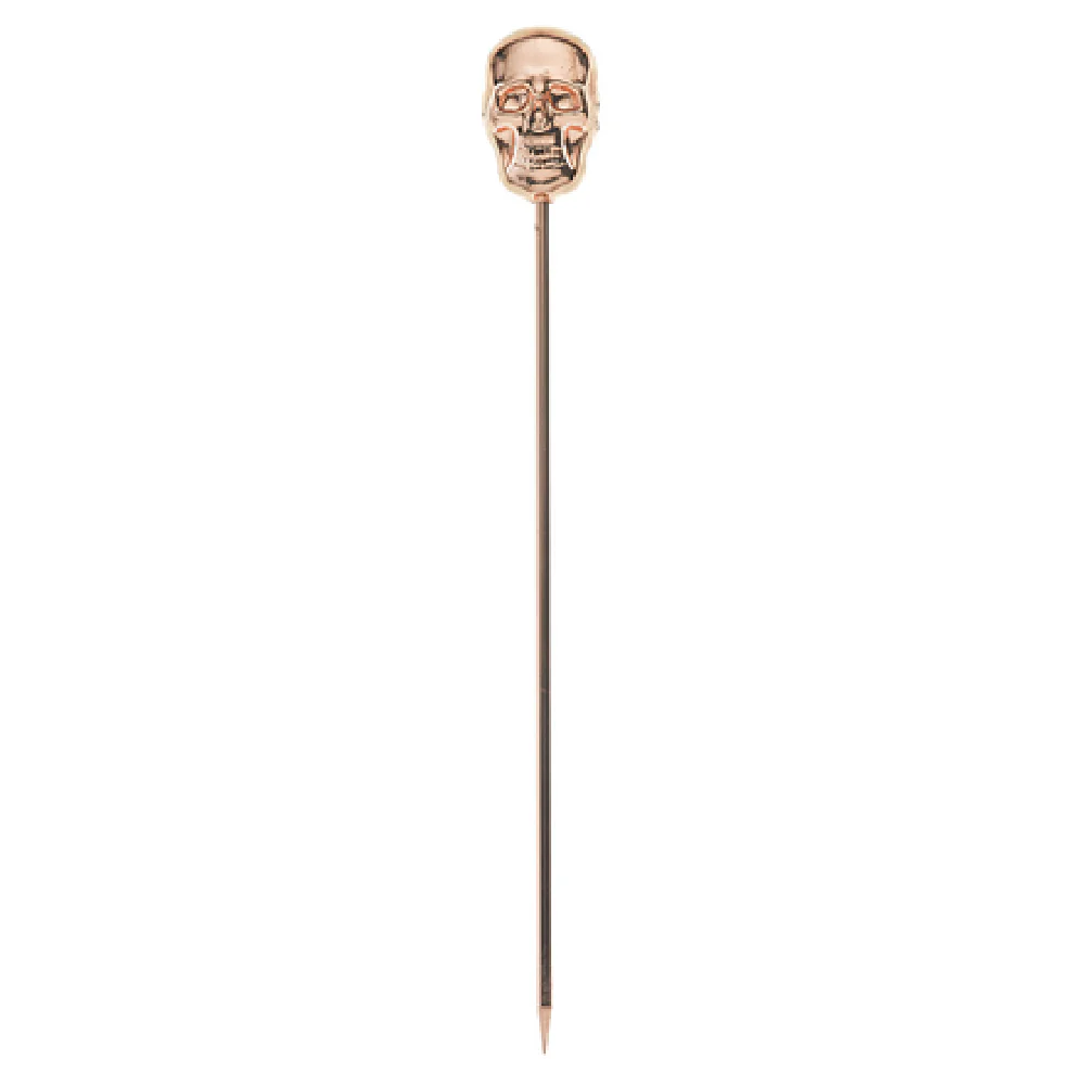 Mercer Culinary M37064CP 4-3/8 Inch Skull Top Cocktail Picks Stainless Steel Copper Plated