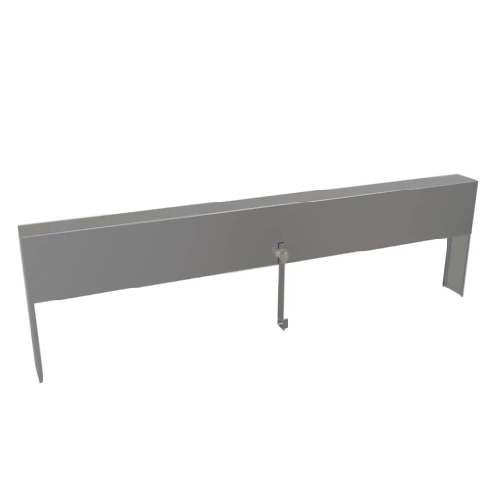 Glastender SSRC-44 44 Inch Speed Rail Cover Locking Stainless Steel with ETL Sanitation