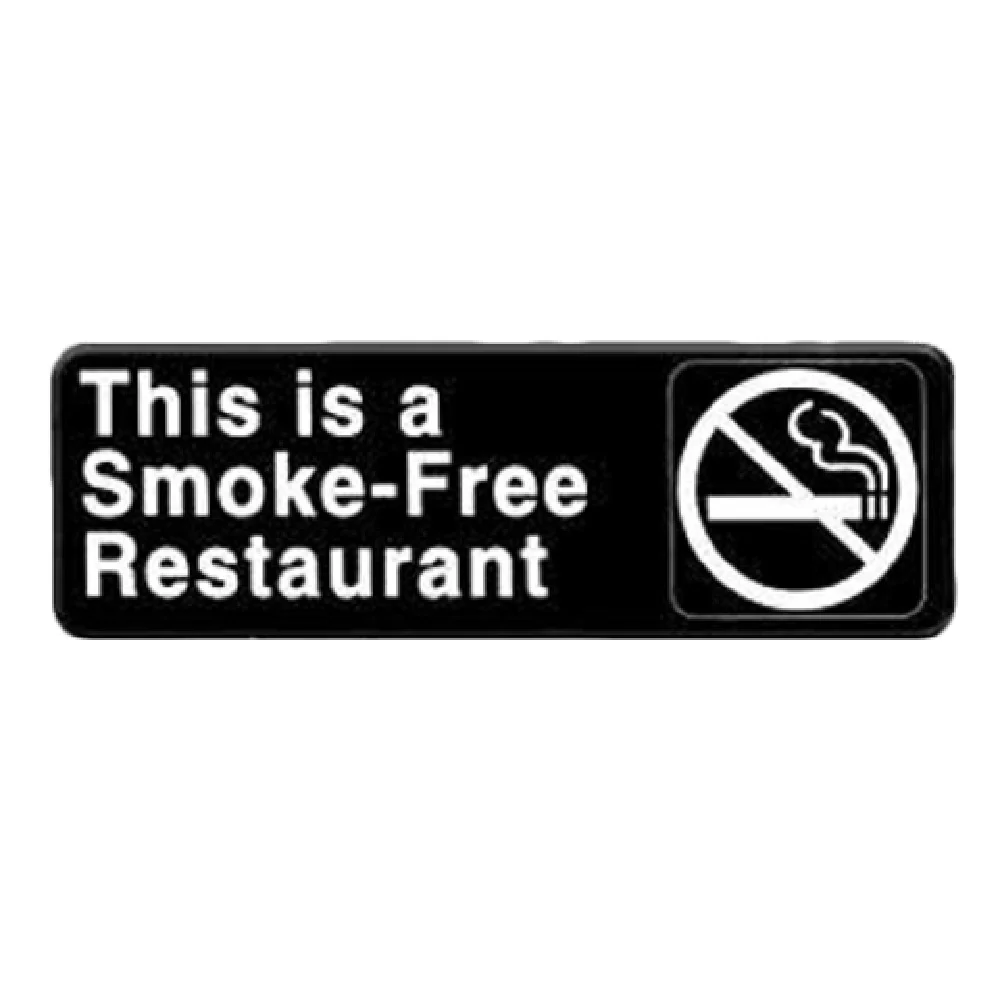 Thunder Group PLIS9320BK 9 Inch Information Symbol Sign Smoke-Free Restaurant