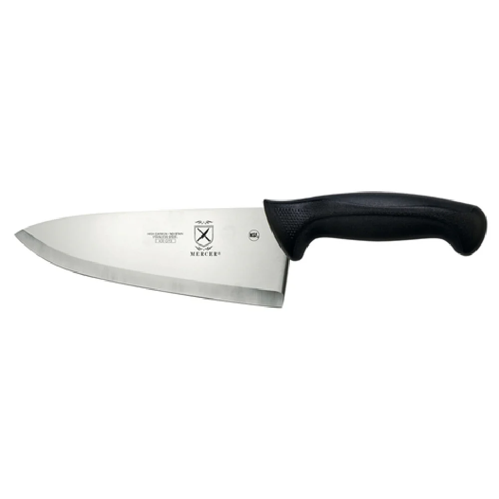 Mercer Culinary M18000 8 Inch Blade Chef Knife High Carbon Japanese Steel with Black Handle