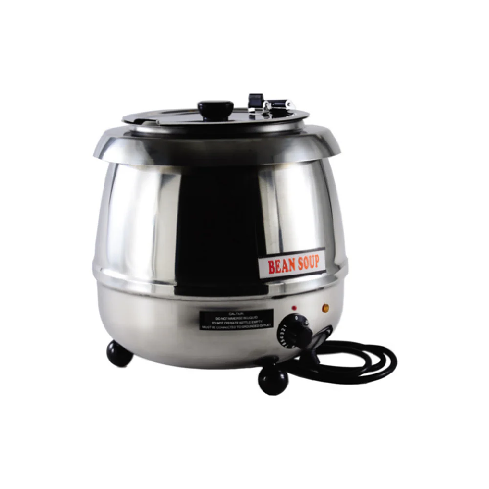 CAC China ELSW-200S 10.5 Quarts Electric Soup Kettle Stainless Steel with Tags