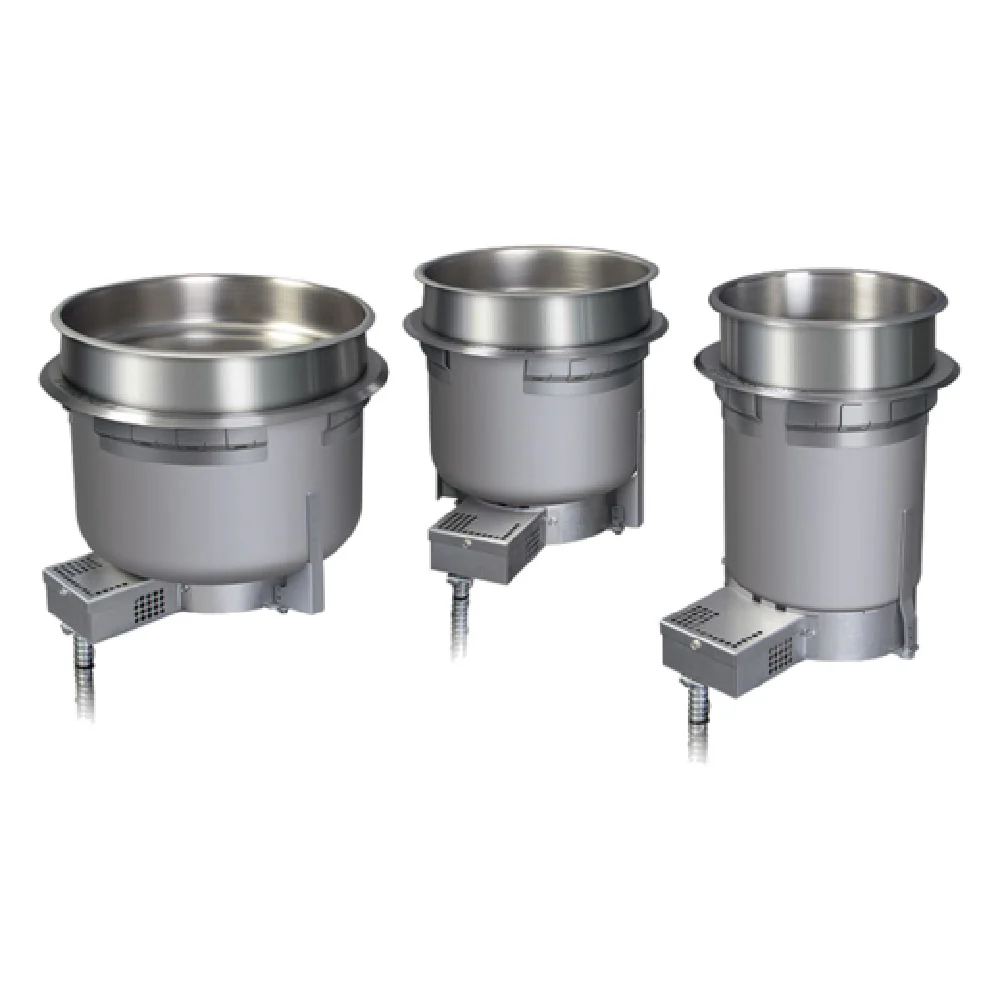 Hatco HWBRT-7QTD_240/60/1 7 Quart Electric Drop-In Heated Well with Drain Stainless Steel Hatco HWBRT-7QTD_240/60/1 7 Quart Electric Drop-In Heated Well with Drain Stainless Steel