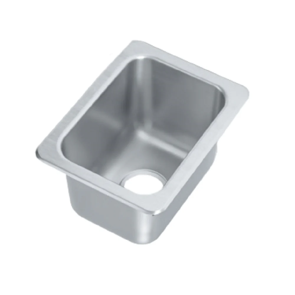 Vollrath 101-1-1 10 Inch Sink Self-Rimming Stainless Steel One Compartment with Mounts