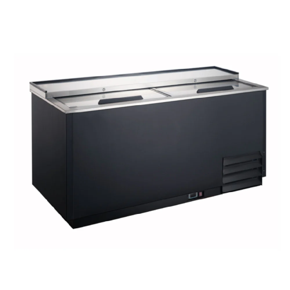 USGF-2L 49-1/2 Inch Electronic Glass Froster with Sliding Lids Black Vinyl USGF-2L 49-1/2 Inch Electronic Glass Froster with Sliding Lids Black Vinyl