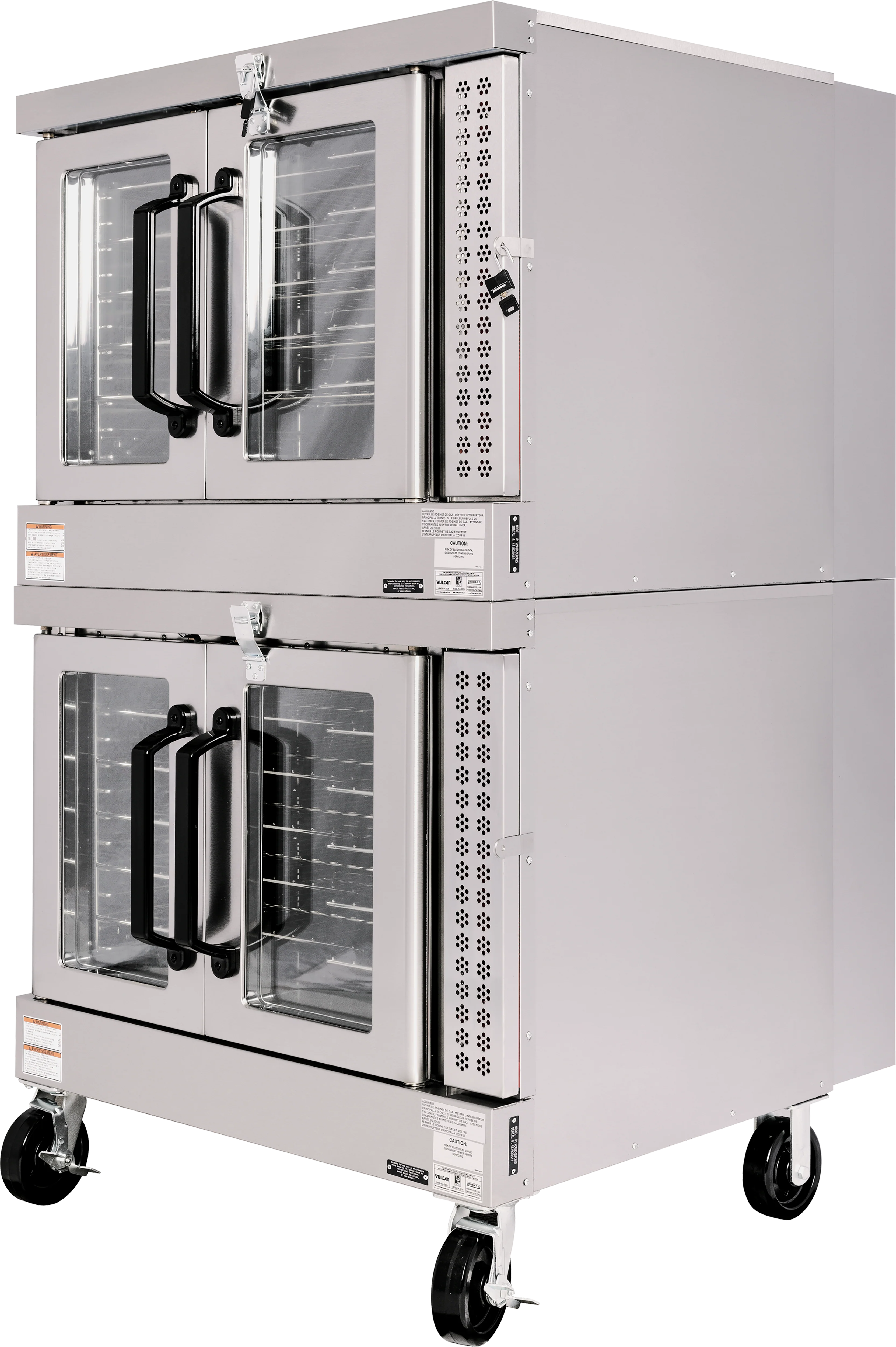 Vulcan VC44GD_LP 40 Inch Convection Oven Gas Double-deck 2 Burner 50000 BTU with Nickel Plated Racks and Solid State Controls Vulcan VC44GD_LP 40 Inch Convection Oven Gas Double-deck 2 Burner 50000 BTU with Nickel Plated Racks and Solid State Controls