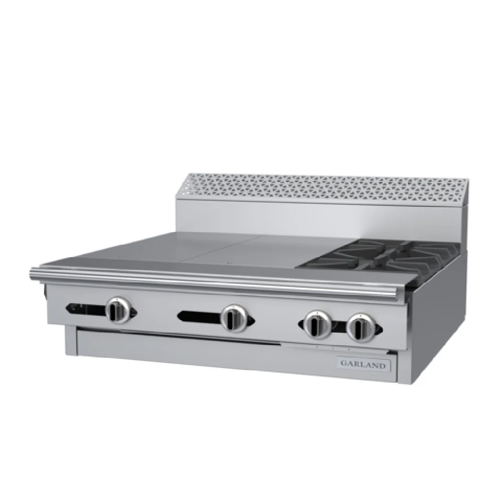 Garland C36-12M 36 Inch Gas Heavy Duty Range Stainless Steel with 2 Burner 35000 BTU