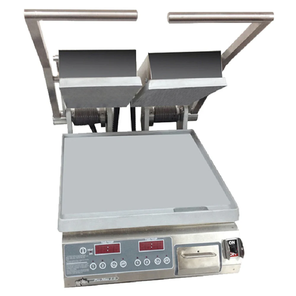 Star PST14D_120/60/1 14 Inch Smooth Sandwich Grill with Dual Controls Stainless Steel Star PST14D_120/60/1 14 Inch Smooth Sandwich Grill with Dual Controls Stainless Steel
