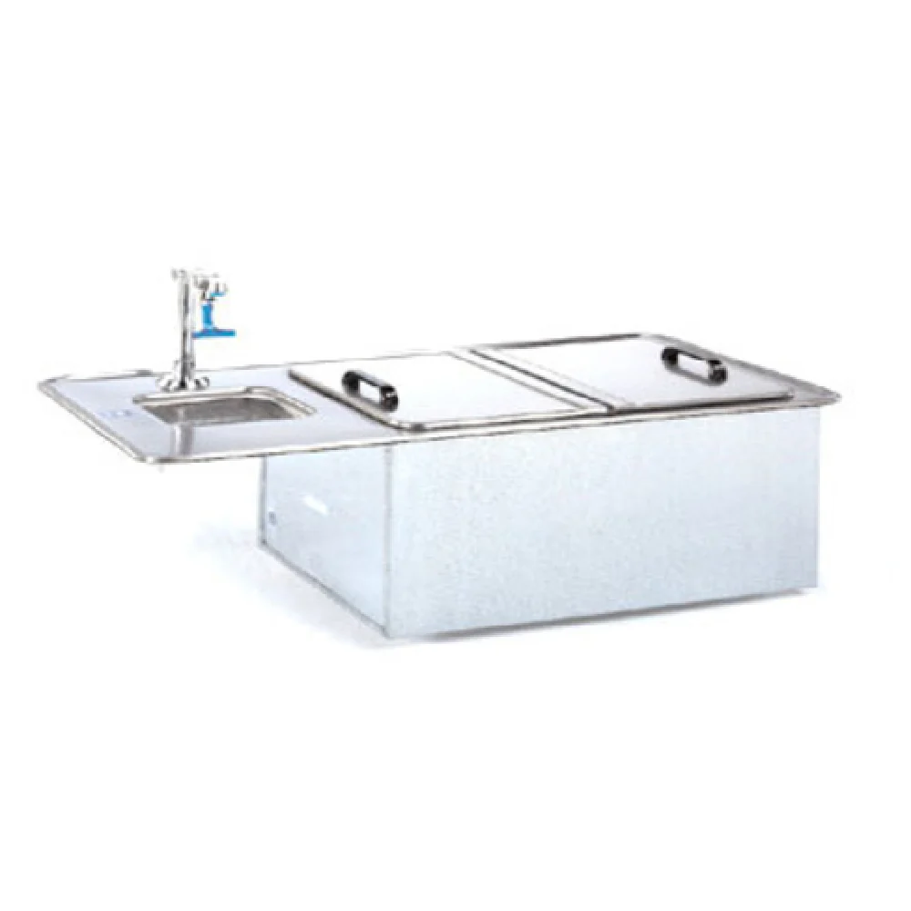 Atlas Metal WSB-15 27 Inch Insulated Ice and Water Drop-In Unit with Hinged Lids Atlas Metal WSB-15 27 Inch Insulated Ice and Water Drop-In Unit with Hinged Lids