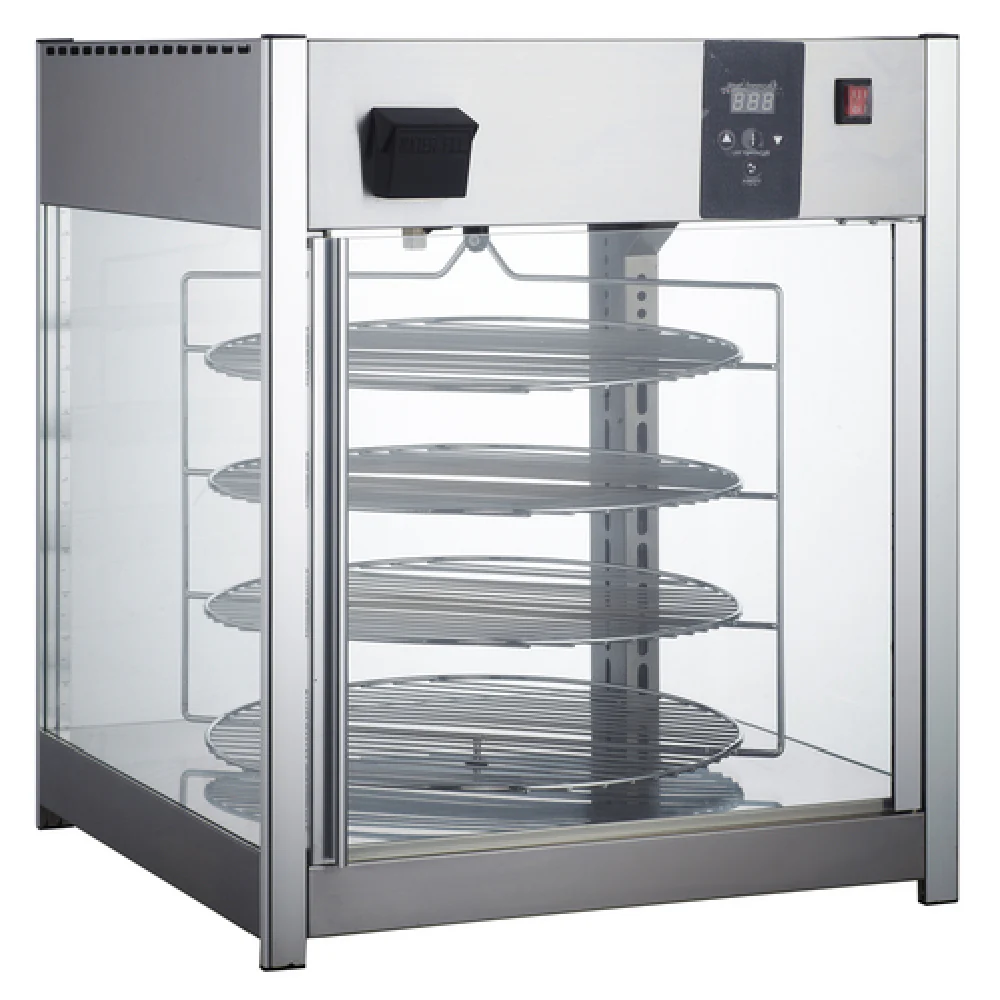 BakeMax BMPW418 25-1/2 Inch Full Service Pizza Warmer Display Case Countertop BakeMax BMPW418 25-1/2 Inch Full Service Pizza Warmer Display Case Countertop