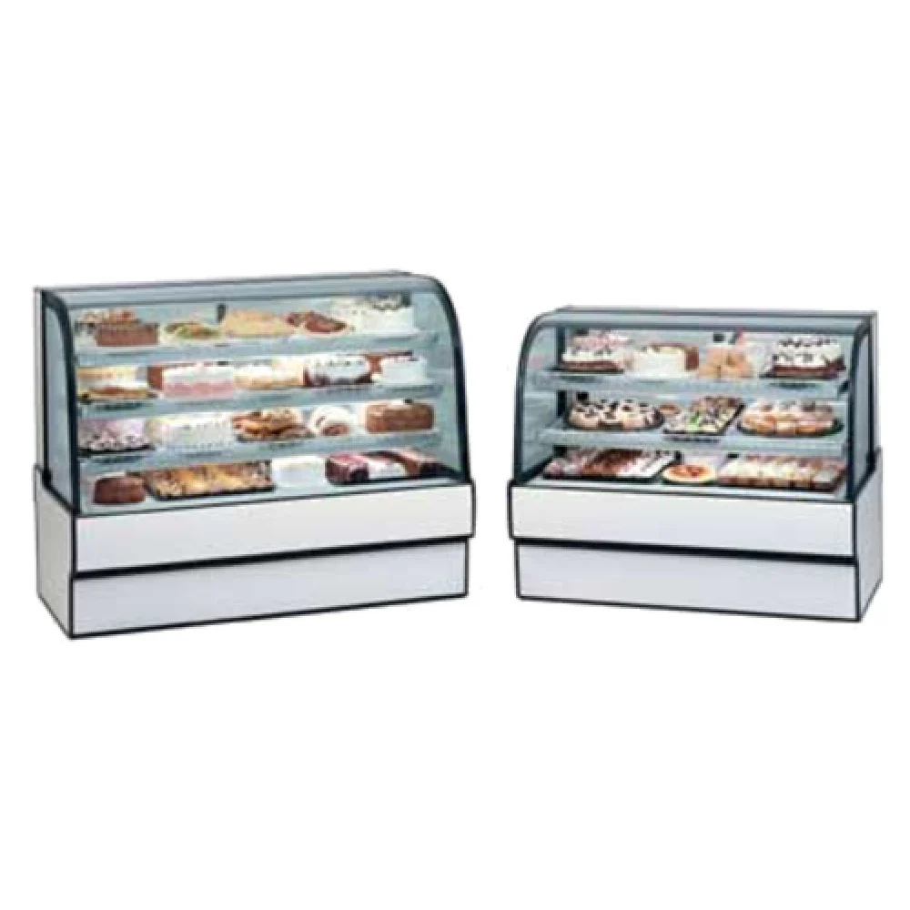 Federal Industries CGR3642 36 Inch Curved Glass Refrigerated Bakery Display Case with Two Tiers