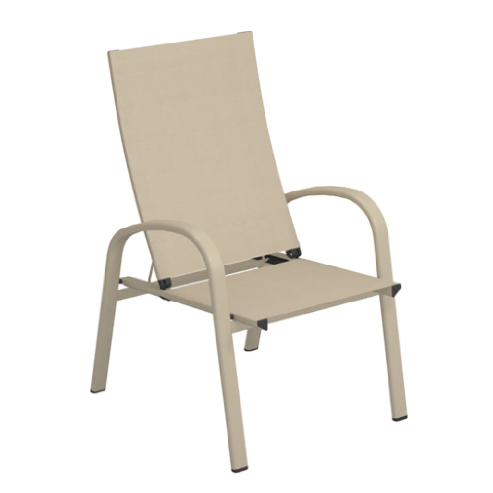 Emuamericas Llc E1311 25 Inch Holly Stacking Lounge Armchair Textile Aluminum with PVC Caps Emuamericas Llc E1311 25 Inch Holly Stacking Lounge Armchair Textile Aluminum with PVC Caps