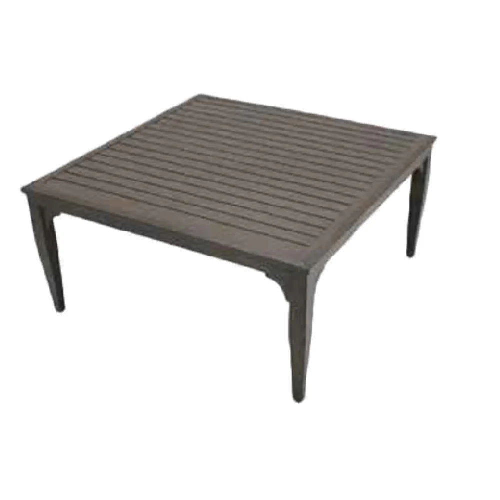 Plantation Prestige Commercial Furniture 8794040-0167 40 Inch Square Coffee Table Aluminum Chestnut Finish Plantation Prestige Commercial Furniture 8794040-0167 40 Inch Square Coffee Table Aluminum Chestnut Finish