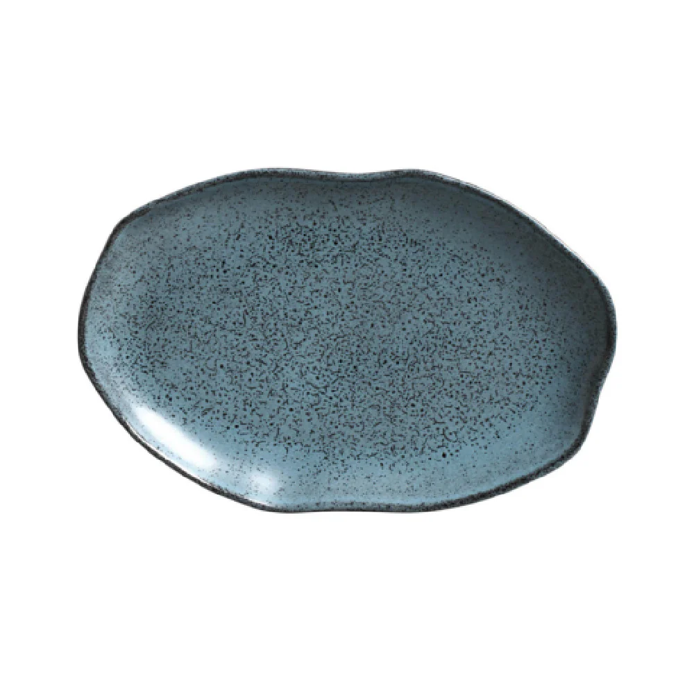 Porto Brasil 1483177201 11.8 Inch Oval Shallow Bio Platter Stoneware