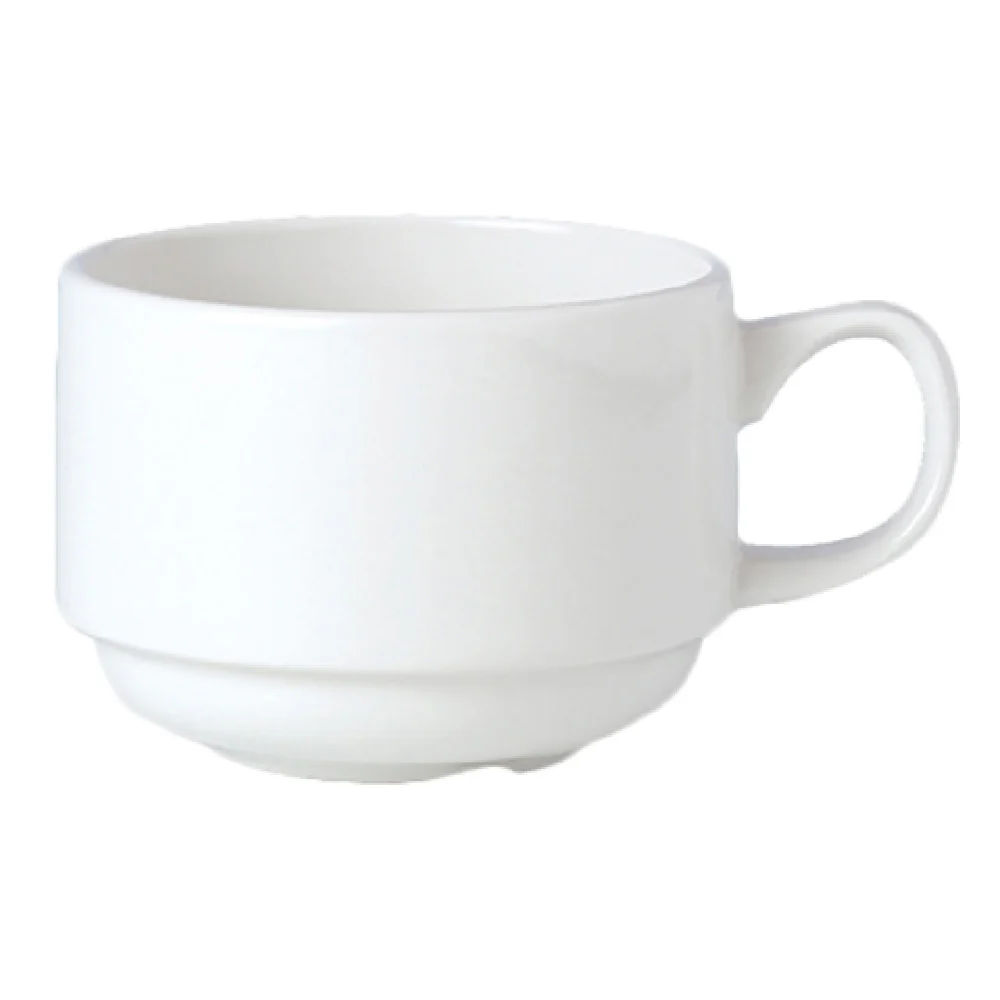 Steelite 11010230 6.0 Oz Slimline Stacking Cup Alumina Vitrified 36 Packs
