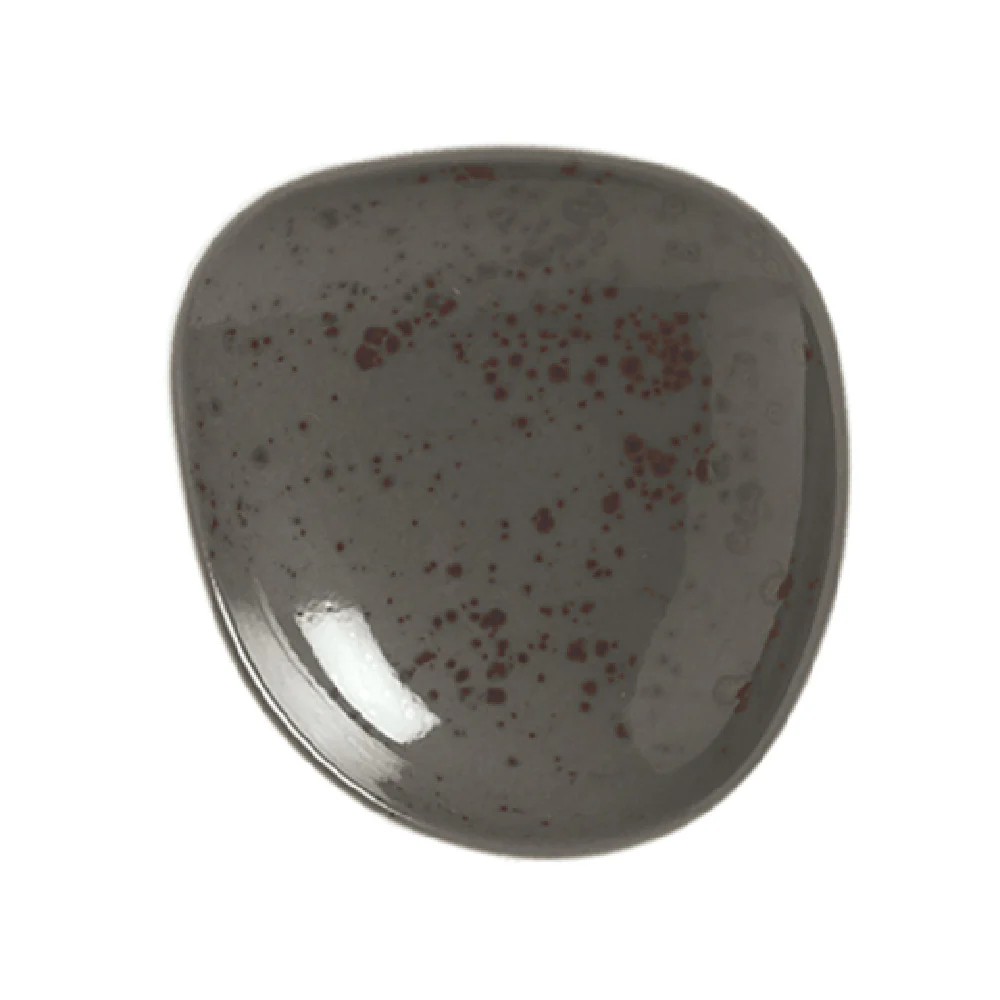 Libbey 9385709-63044 3-1/2 Inch Diameter Plate Porcelain Dark Gray