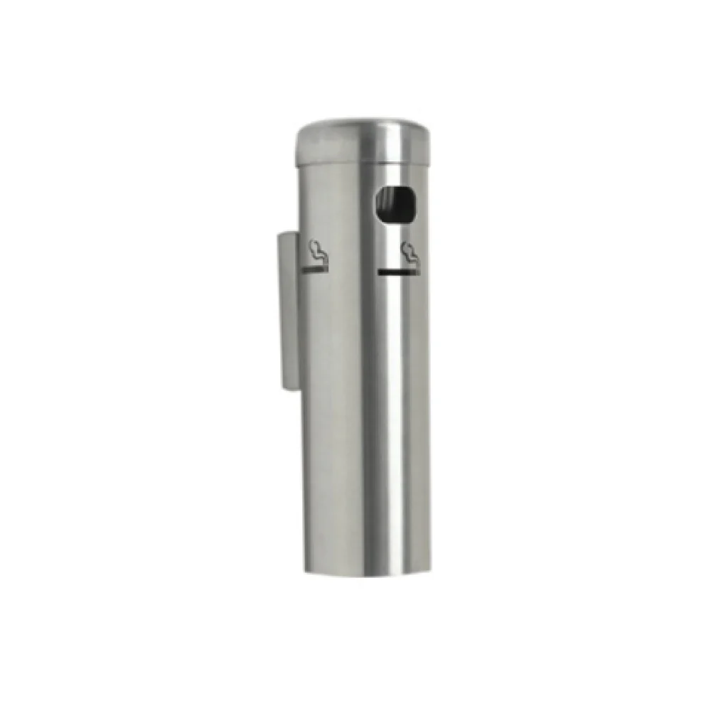 Aarco SS15W 3-1/2 Inch Diameter Wall Mounted Cigarette Receptacle Aluminum