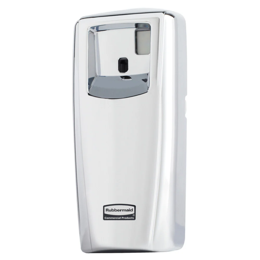 Rubbermaid 1793536 3-7/10 Inch Chrome Air Freshener Dispenser with Flexible Programming