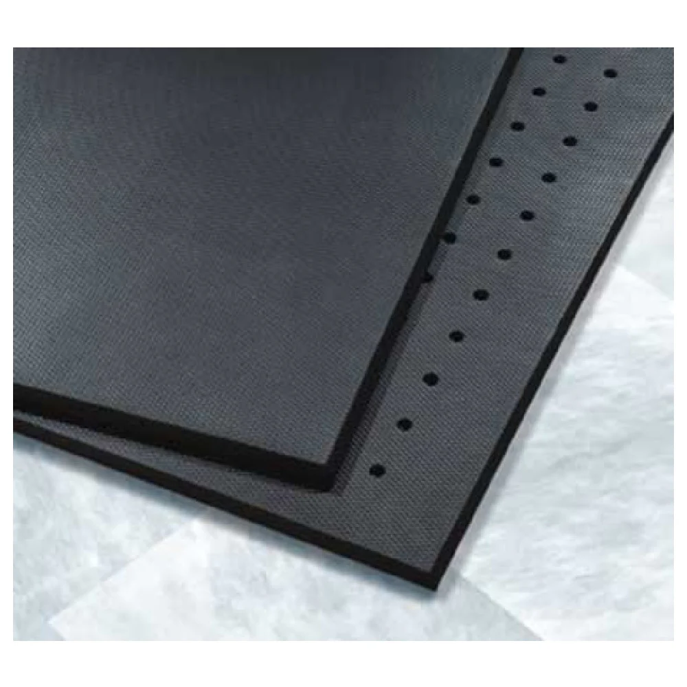 Cactus Mat 2200-35H 3' VIP Black Cloud Anti-Fatigue Mat Rubber with Drain Holes