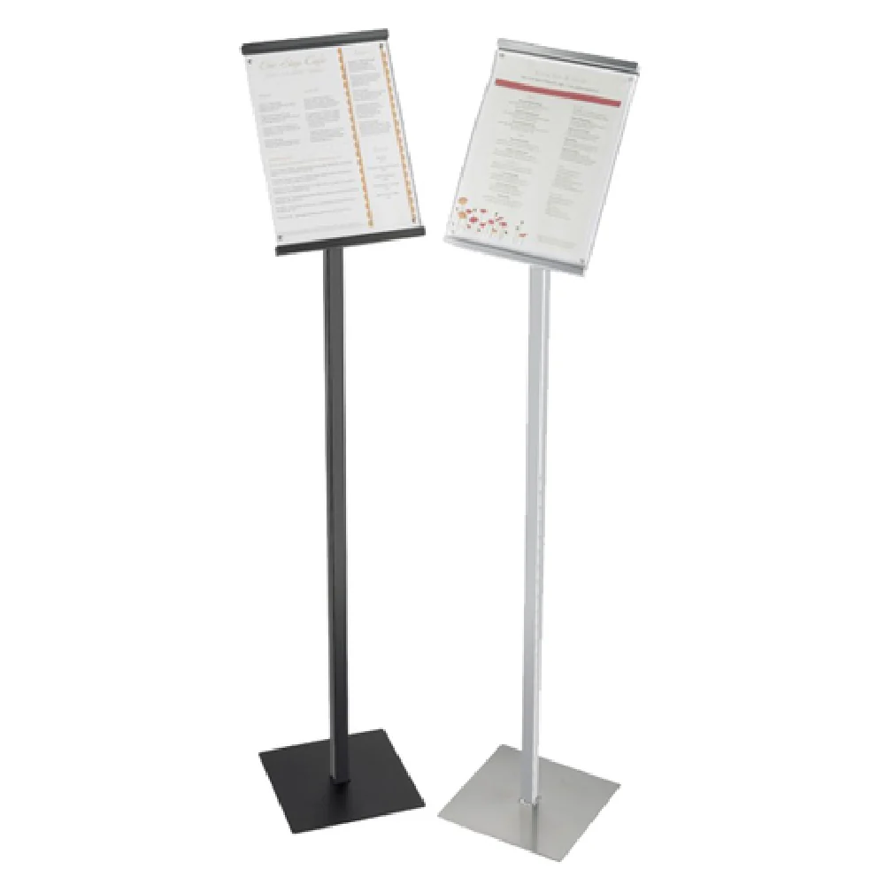 Cal Mil 1153-46-74 8-1/2 Inch by 11 Inch Magnetic Freestanding Sign Display Silver Metal Cal Mil 1153-46-74 8-1/2 Inch by 11 Inch Magnetic Freestanding Sign Display Silver Metal