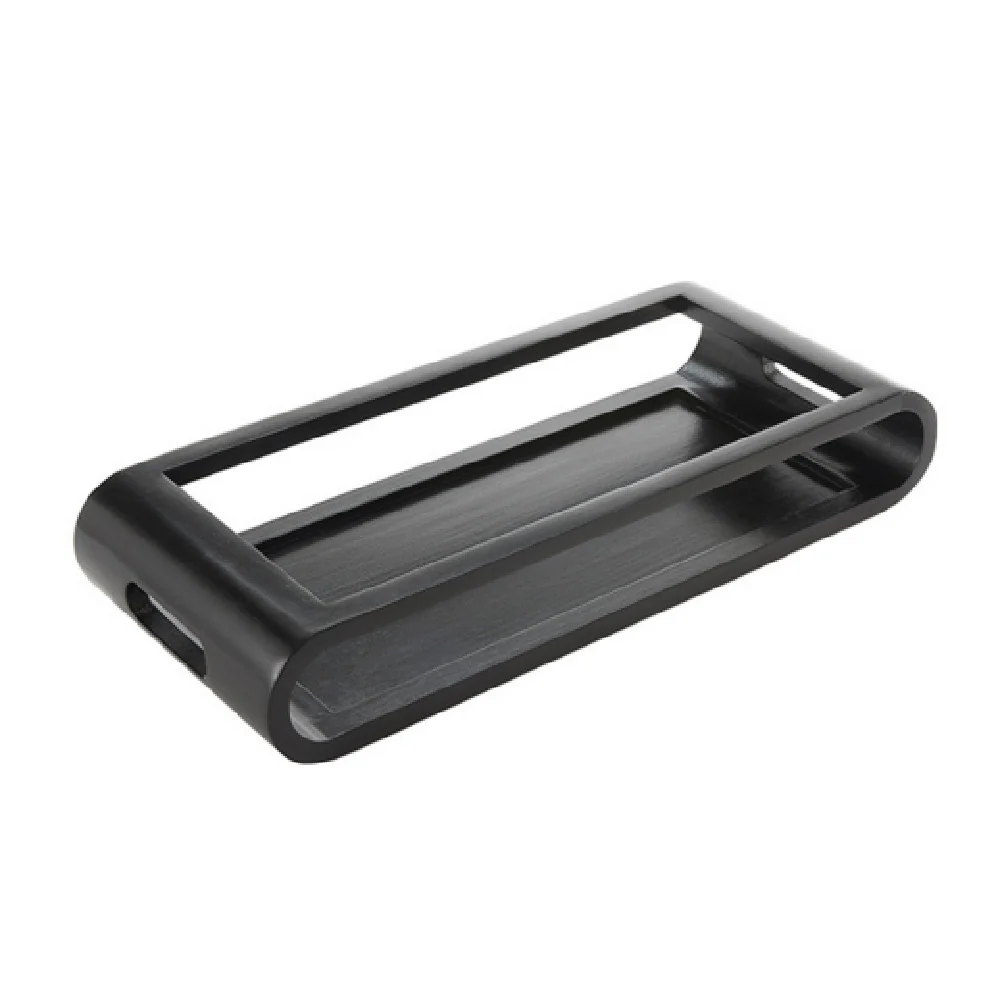 American Metalcraft MWTE21 9 Inch Wood Serving Tray with Brown Espresso Finish