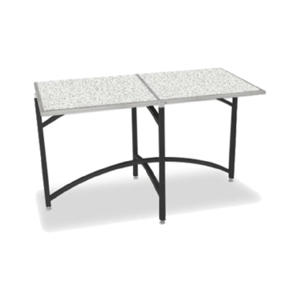Forbes Industries 7040T-36 30 Inch Table Side Mount Steel Square Tube Textured Black