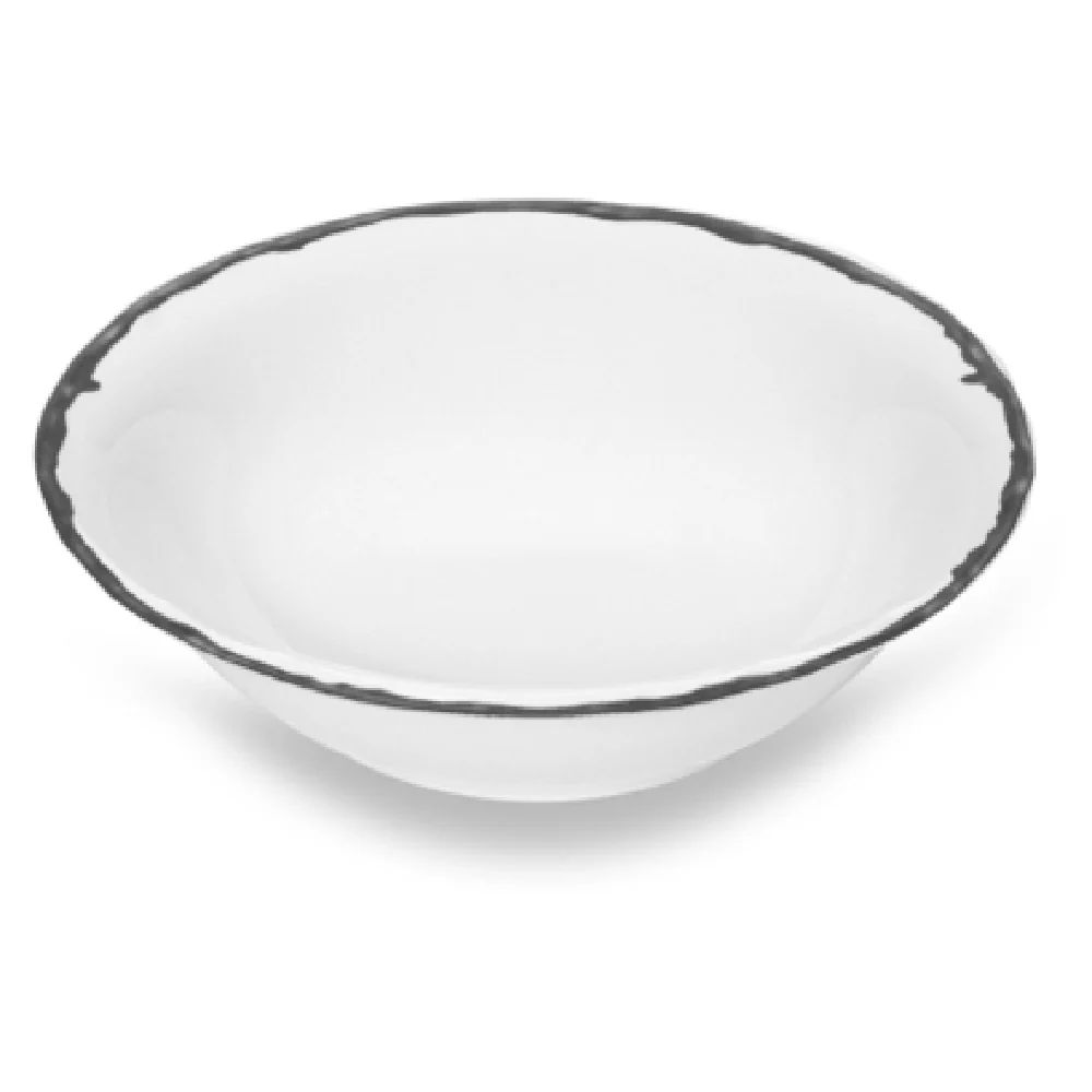BauscherHepp 453167-380399 16-1/4 Oz Bowl Porcelain Round Grey Dishwasher Safe