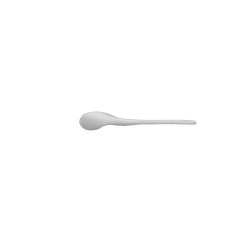 JB Prince RB397 4.5 Inch Eco Coffee Spoon CPLA White Disposable Utensil