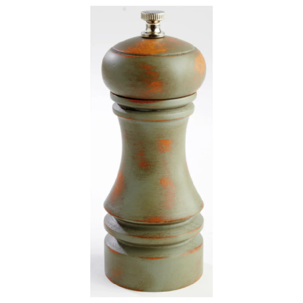 Libbey APS 40547 2-1/4 Inch Diameter Adjustable Grind Salt Mill Stainless Steel with German Beachwood Vintage Green Finish Libbey APS 40547 2-1/4 Inch Diameter Adjustable Grind Salt Mill Stainless Steel with German Beachwood Vintage Green Finish