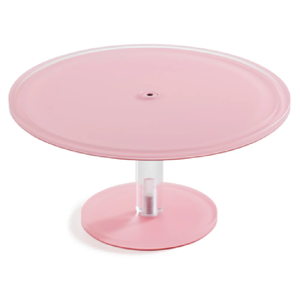 Revol 411983 11-3/4 Inch Diameter Circular Cake Stand with Nacryl resin Pink Revol 411983 11-3/4 Inch Diameter Circular Cake Stand with Nacryl resin Pink
