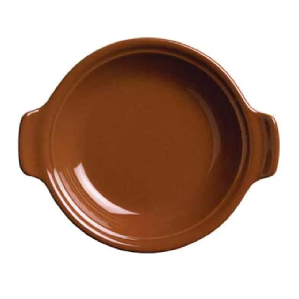 Libbey 922229800 11-1/4 Oz Round Baker Handle Terracotta Ceramic