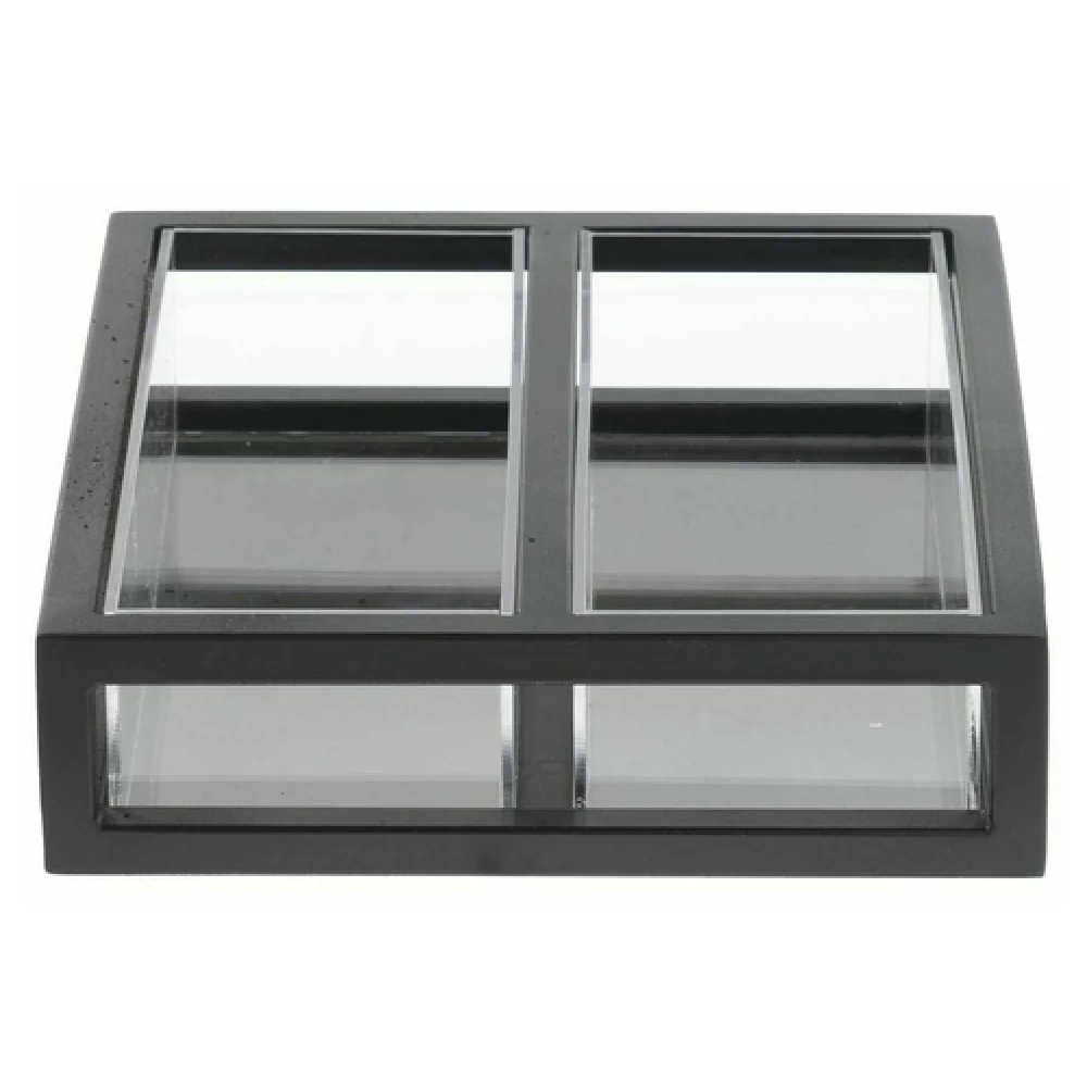 Hubert 35667 Oatmeal Packet Holder 2-compartment 11-1/16 Hubert 35667 Oatmeal Packet Holder 2-compartment 11-1/16