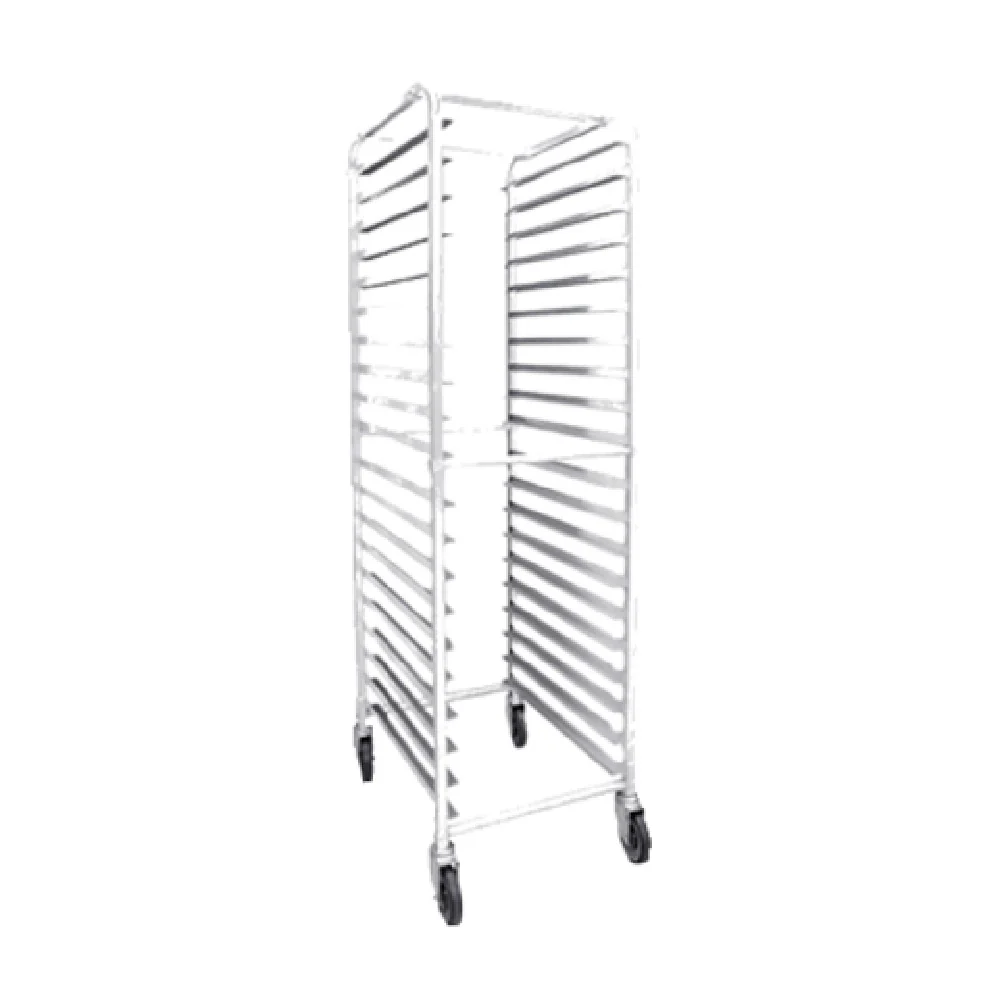 Thunder Group ALSPR020 20-1/4 Inch Bun Pan Rack End Load Aluminum with Casters