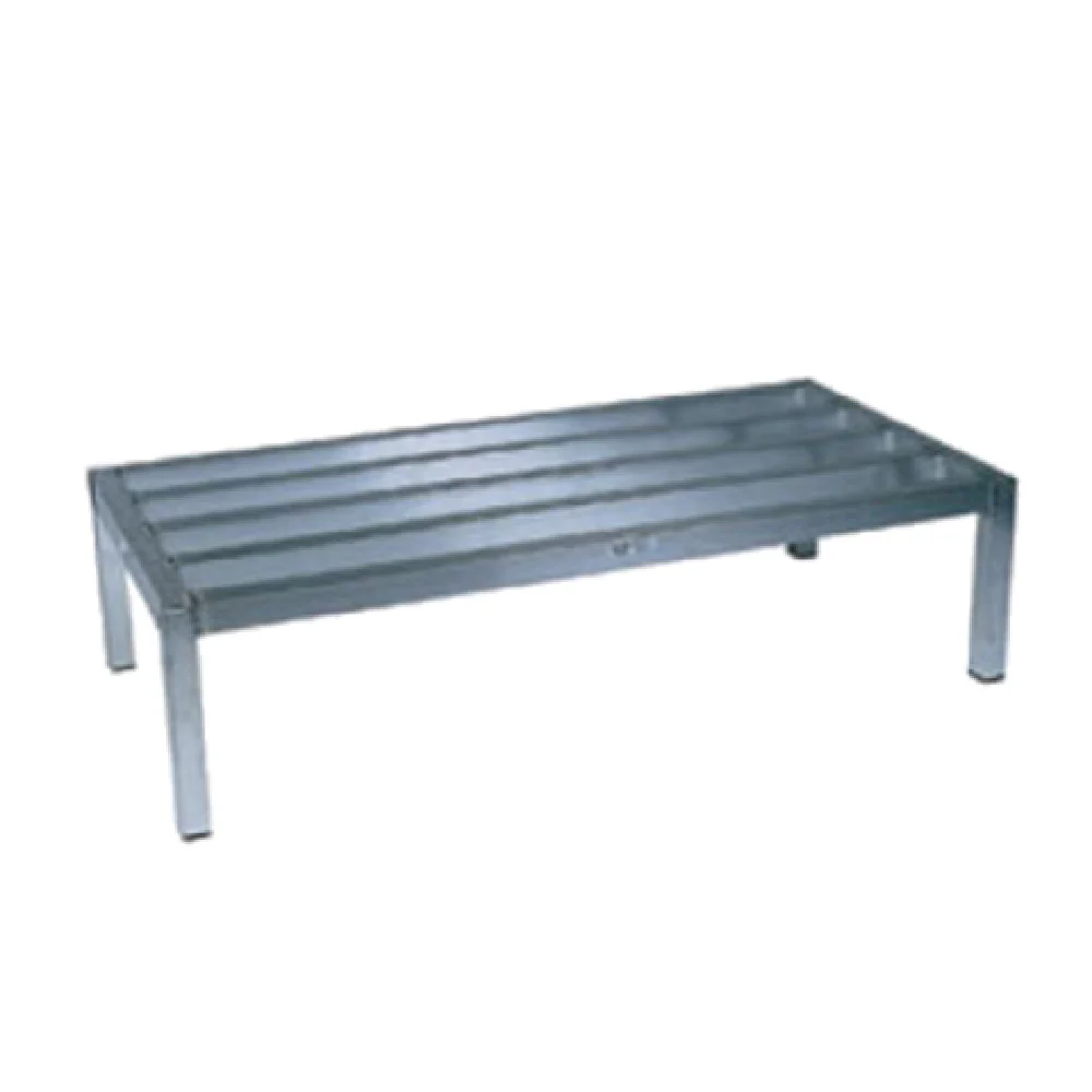 Winholt ALSQ-5-1224 24 Inch Dunnage Rack Tubular One Tier Aluminum with Descriptors Winholt ALSQ-5-1224 24 Inch Dunnage Rack Tubular One Tier Aluminum with Descriptors