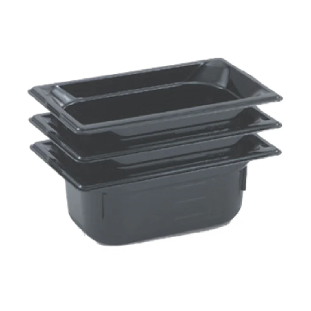 Vollrath 9042420 1/4 GN Food Pan High-Temp Resin Black Anti-Jamming