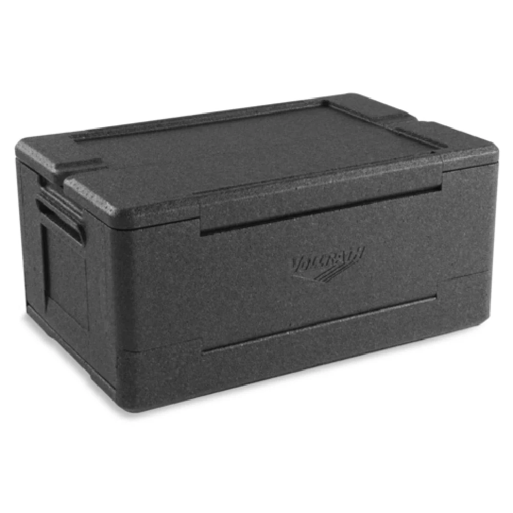Vollrath VEPPC306 24 Inch Collapsible Food Carrier Insulated Plastic Black with Lid Vollrath VEPPC306 24 Inch Collapsible Food Carrier Insulated Plastic Black with Lid