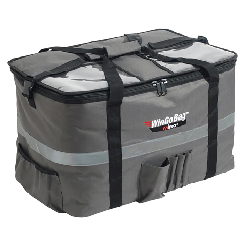 Winco BGCB-2314 23 Inch Waterproof Insulated Food Carrier with Pockets and Straps Winco BGCB-2314 23 Inch Waterproof Insulated Food Carrier with Pockets and Straps