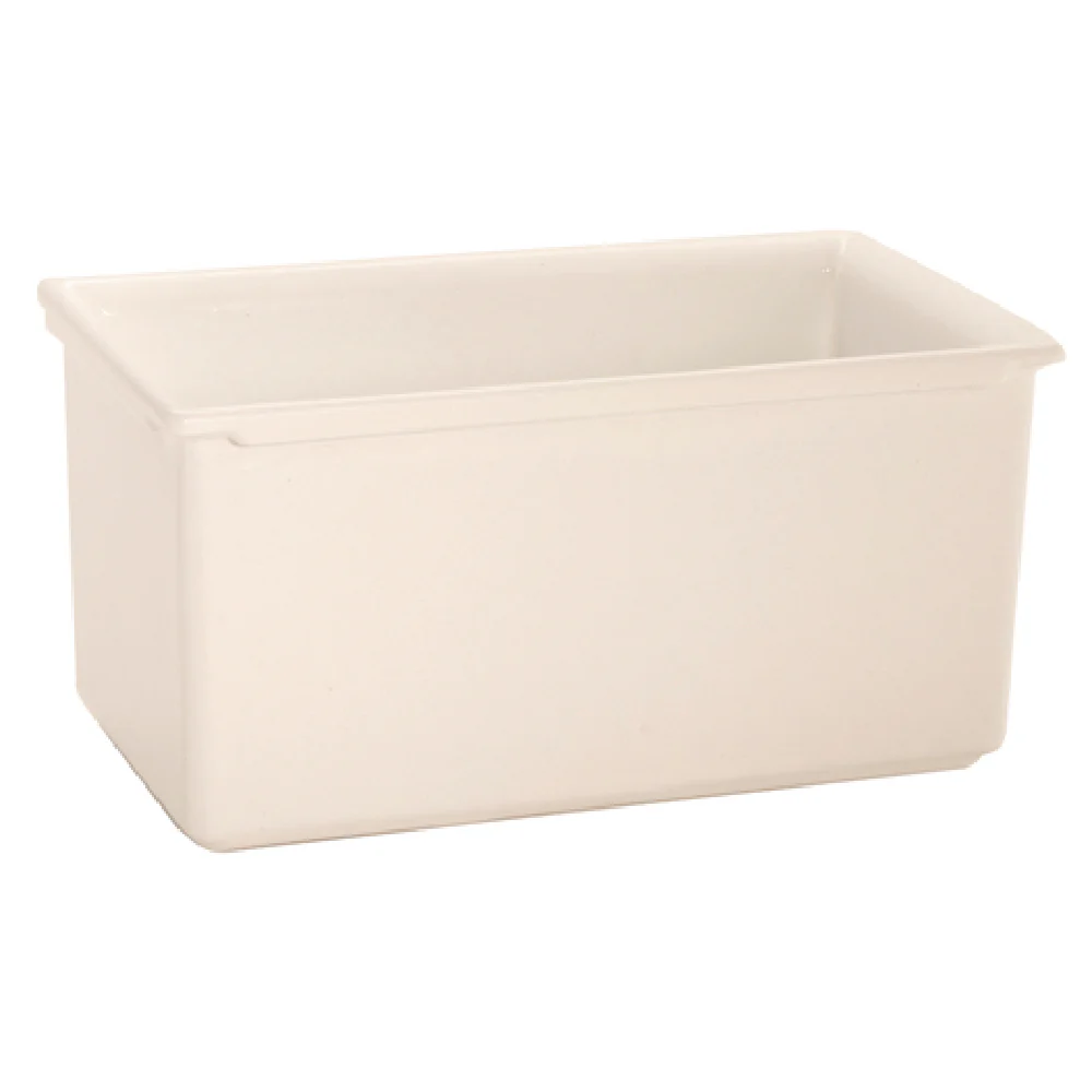 GET Enterprises CIH1/3DD-WW 5-1/2 Quart Food Pan Cast Aluminum White