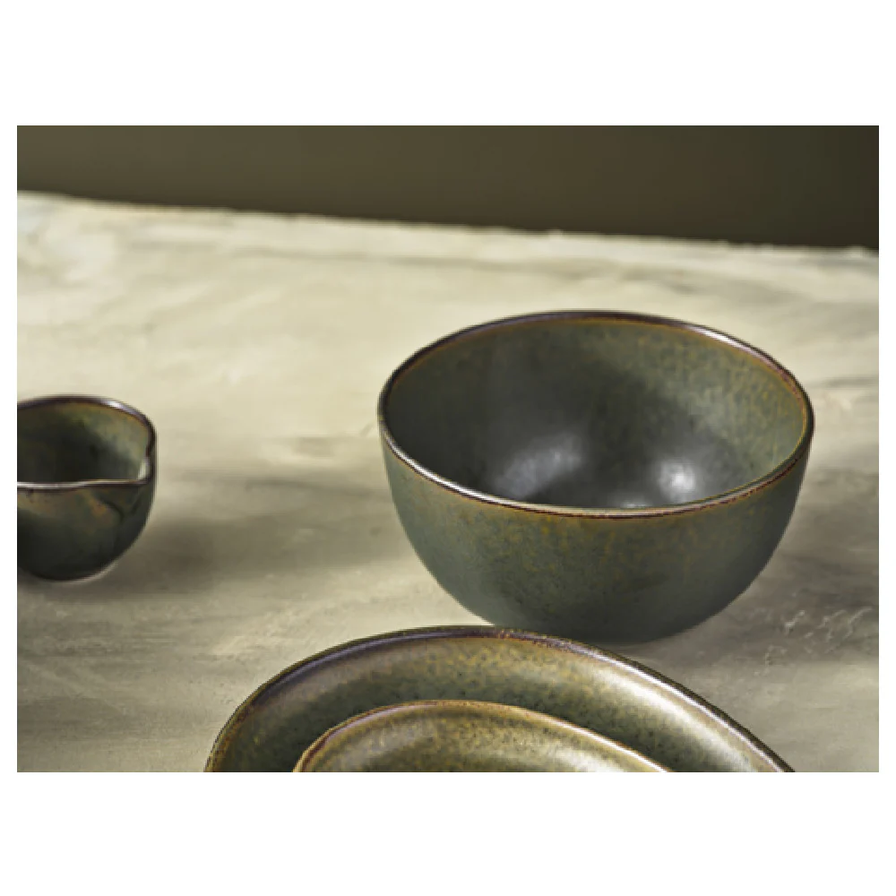 Steelite 6418MY030 9 Oz Bowl Wabi Sabi Kelp Porcelain - 4.125 Inch Steelite 6418MY030 9 Oz Bowl Wabi Sabi Kelp Porcelain - 4.125 Inch