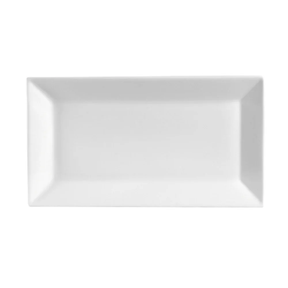 CAC China KSE-40 10 Inch Kingsquare Platter Rectangular Porcelain Dishwasher Safe