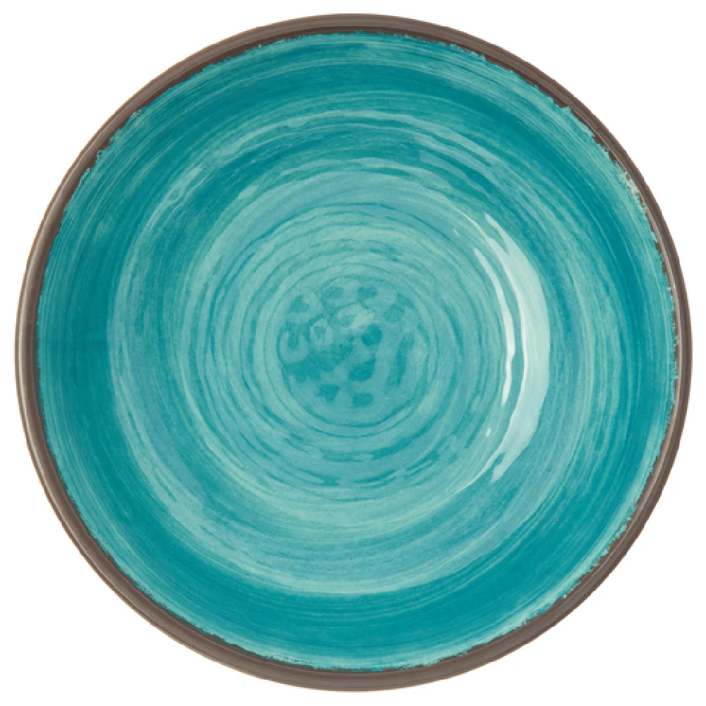 Carlisle 5401915 8 Inch Diameter Round Cereal Bowl Melamine Blue with Swirl Design Carlisle 5401915 8 Inch Diameter Round Cereal Bowl Melamine Blue with Swirl Design