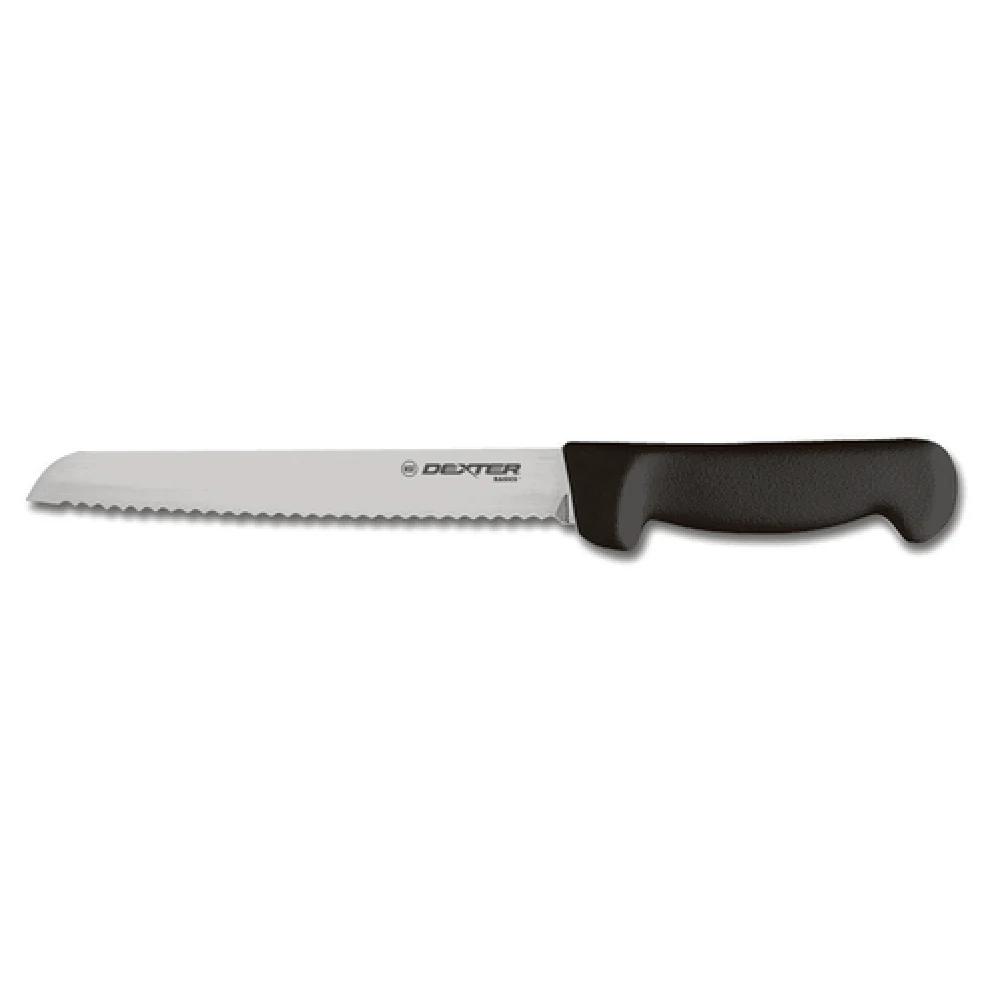 Dexter Russell 31603B 8 Inch Bread Knife Scalloped Edge High Carbon Steel Black Handle