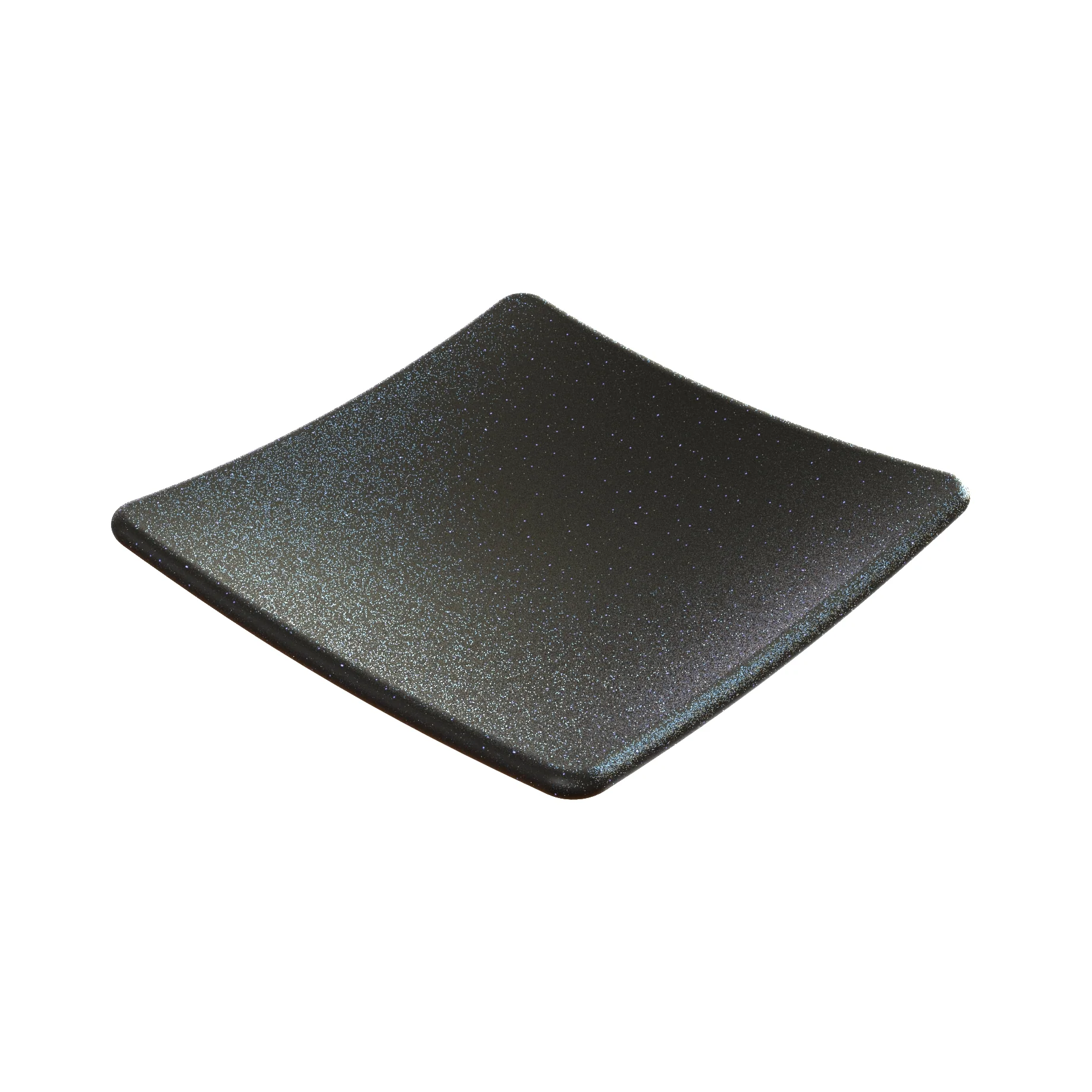 Tablecraft CW4062MBS 2 Oz Cold Holding X-small Spoon Rest Aluminum Midnight Blue Speckle