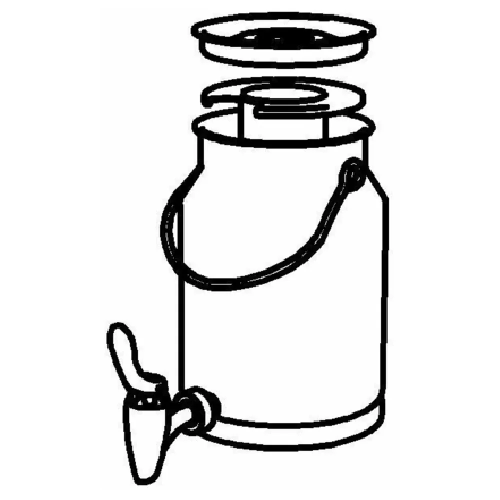 GET Enterprises EB565E 3.2 Quarts With Ice Tube and Faucet Stainless Steel Container GET Enterprises EB565E 3.2 Quarts With Ice Tube and Faucet Stainless Steel Container